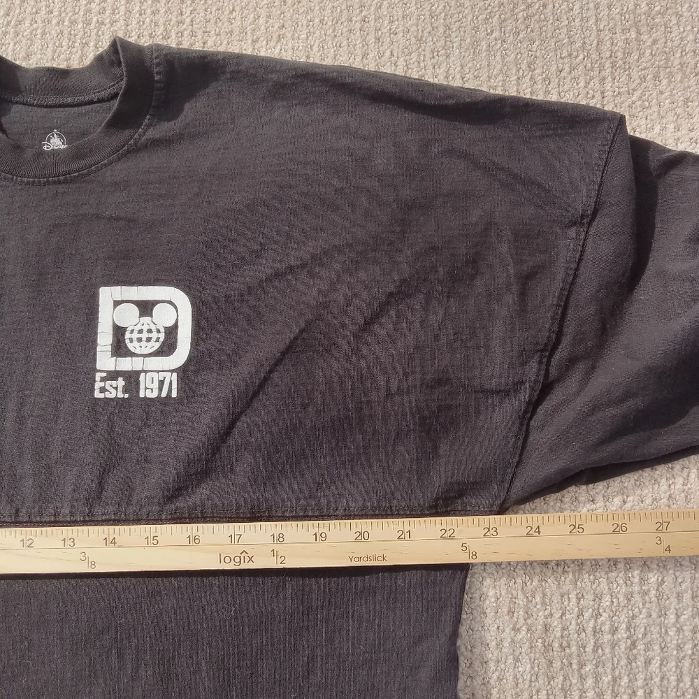 Walt Disney World Spirit Jersey Shirt Womens Medium Black Long Sleeve Pullover - Picture 8 of 8